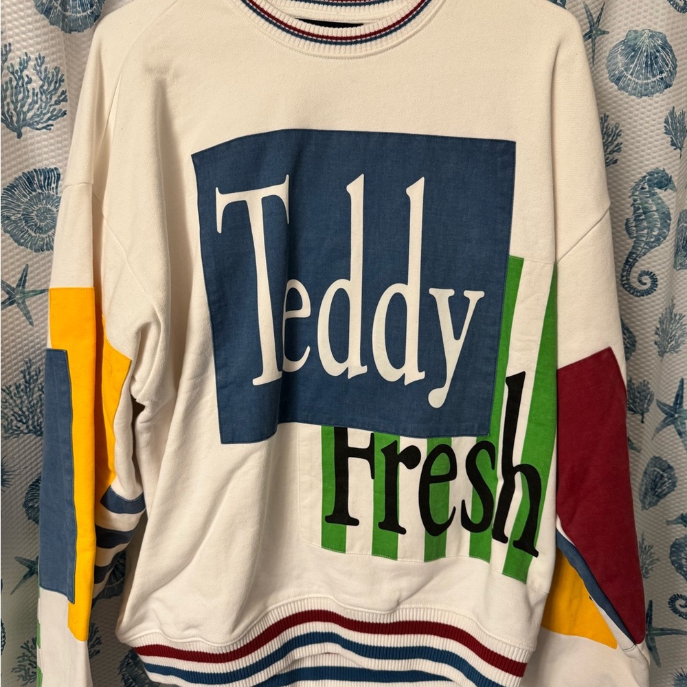Teddy Fresh Patchwork Crewneck